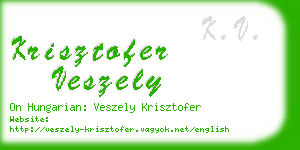 krisztofer veszely business card